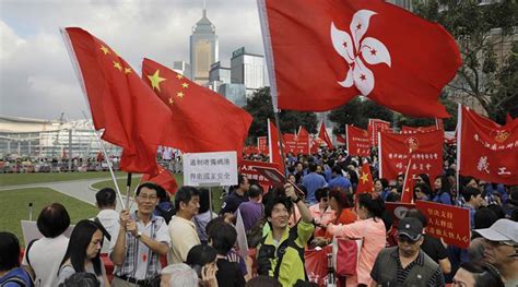 are the pro china protester in hong kong from china